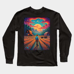 Great farmer in the world - Painting Long Sleeve T-Shirt